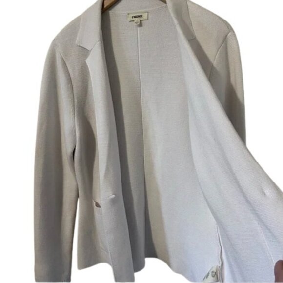 L'agence white Lacey knit blazer size L - Picture 6 of 12